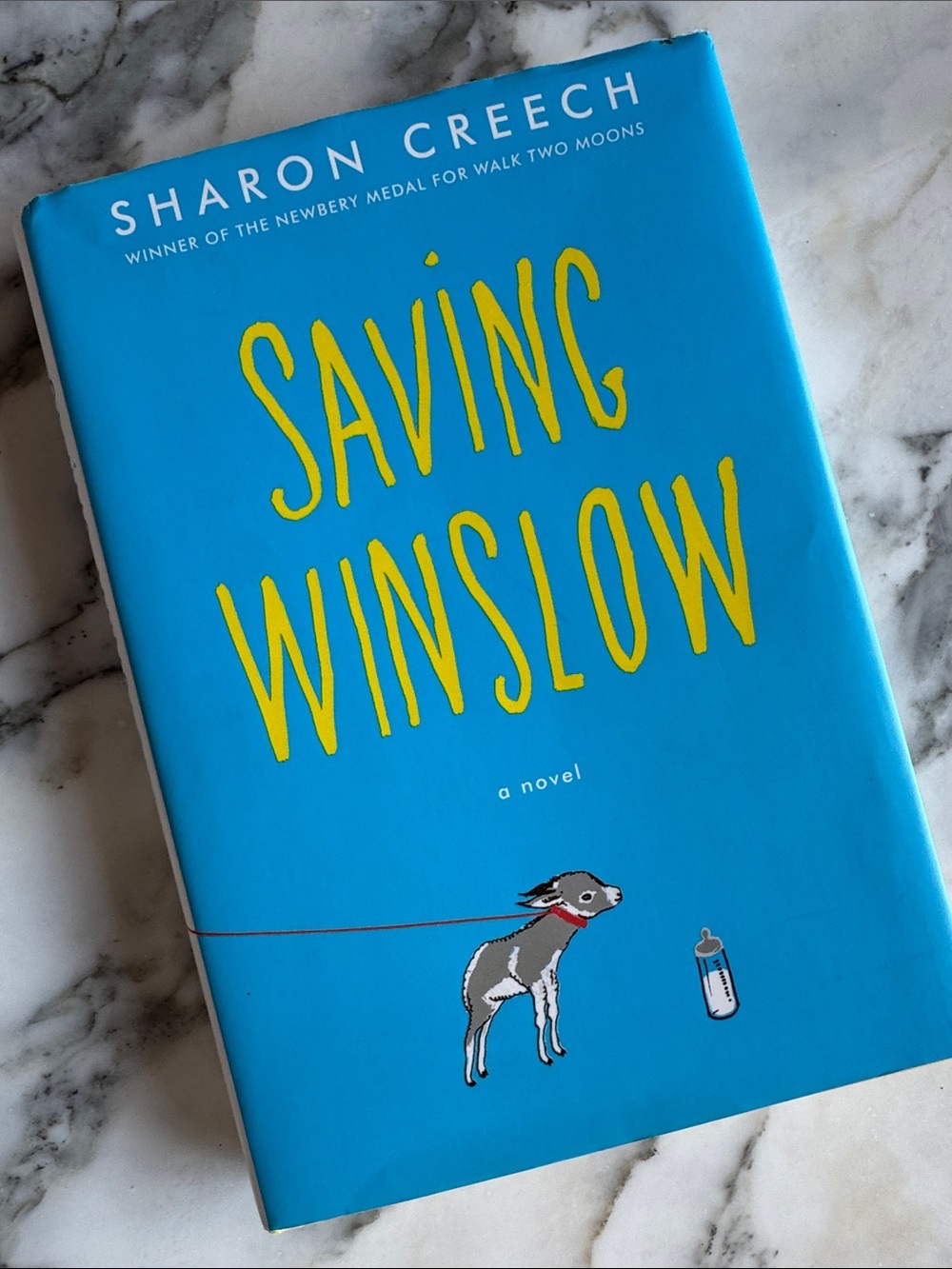 Saving Winslow — Bright Blue Hardcover by Sharon Creech